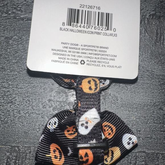 Party Dog X-Small Halloween Dog Collar 🎃👻💀 - Picture 4 of 5